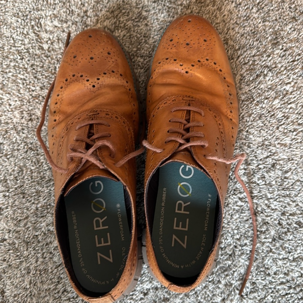 Cole Haan grand zero wing tip size 10